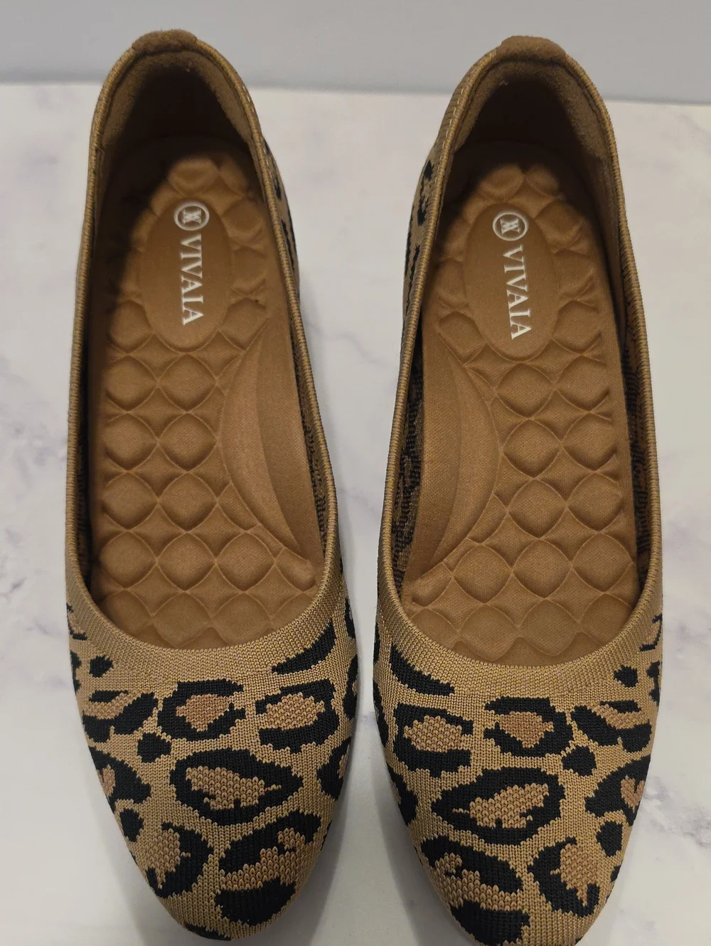 Vivaia Leopard Print Wedge Pumps - Brown /Black